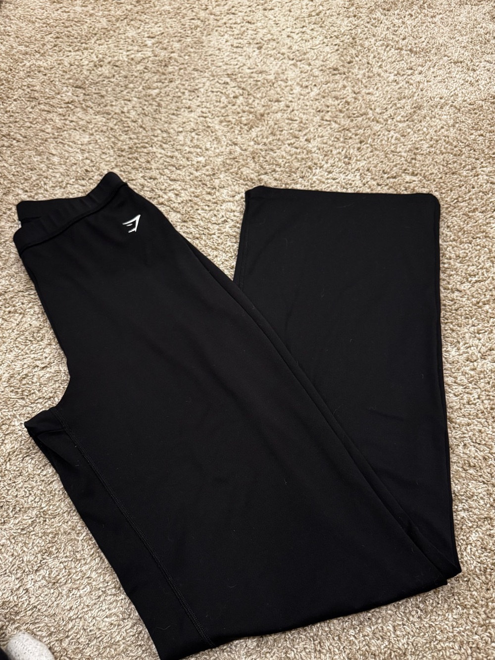 Gymshark Black High-Waist Flared Leggings
